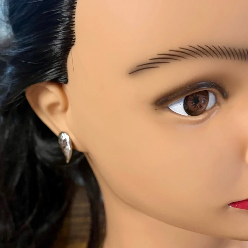 Sterling silver pierced earrings jewelry - Picture 8 of 16